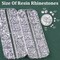 Resin Rhinestones for Crafting with B7000 Jewelry Glue – 2 Boxes of Silver Clear Flatback Crystals with 3 Pieces of 10ml Glue for Bedazzling Crafts, DIY Nail Art, Makeup, Clothing, and Shoes
